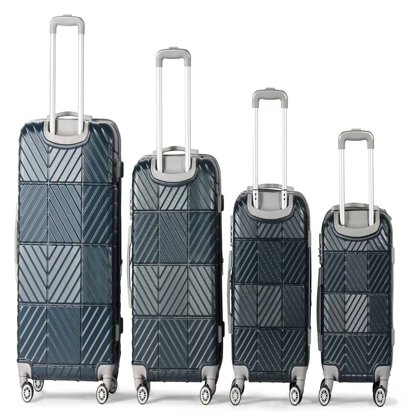 PETRA -Complete Luggage Set 4 Piece -ABS(Blue)