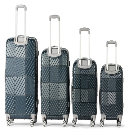 PETRA -Complete Luggage Set 4 Piece -ABS(Blue)