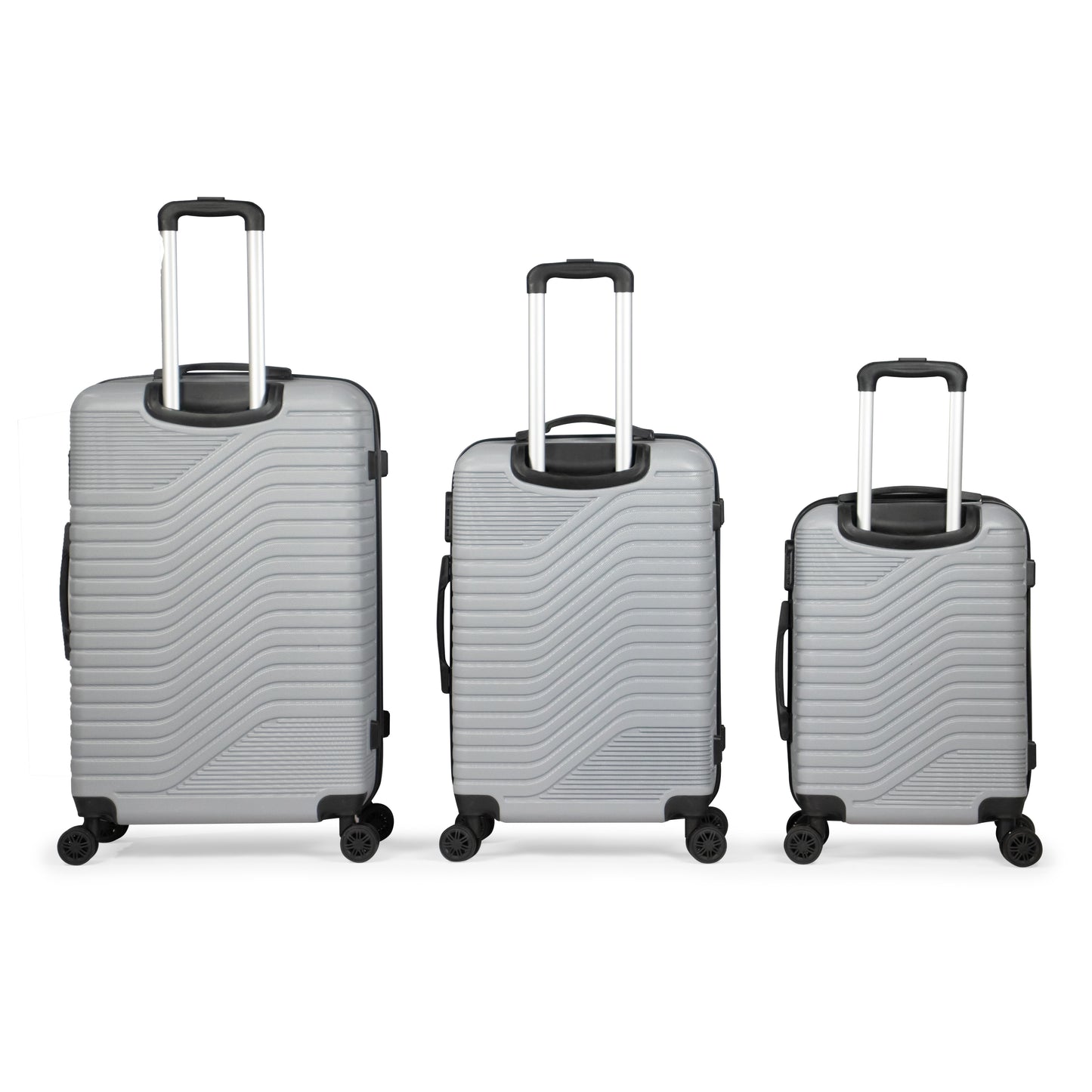 SINTRA -Complete Luggage Set 3 Piece -ABS(Silver)