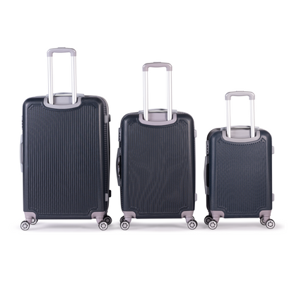 ALCTRAZ -Complete Luggage Set 3 Piece -ABS(Blue)