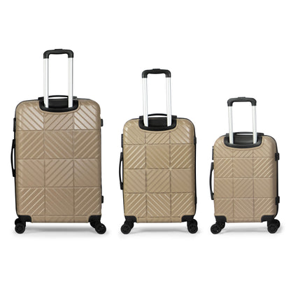 RUM -Complete Luggage Set 3 Piece -ABS (Gold)