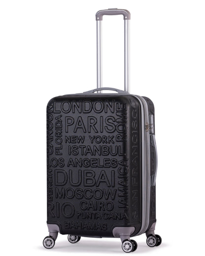 RIO -Complete Luggage Set 3 Piece -ABS(Black)