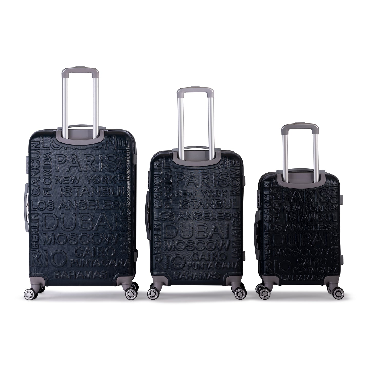 RIO -Complete Luggage Set 3 Piece -ABS(Blue)