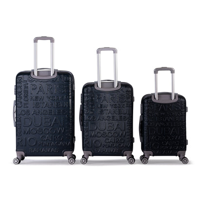 RIO -Complete Luggage Set 3 Piece -ABS(Blue)