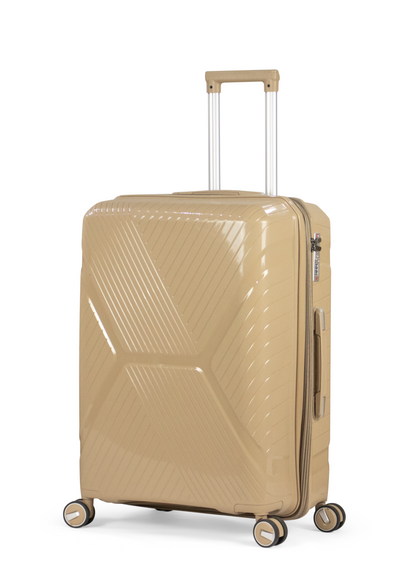 SAMARKAND - Comlpete Luggage Set 3 Piece -UNBREAKABLE PP(Beige)