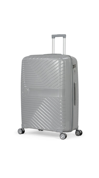 TAJ- Comlpete Luggage Set 3 Piece -UNBREAKABLE PP(Silver)