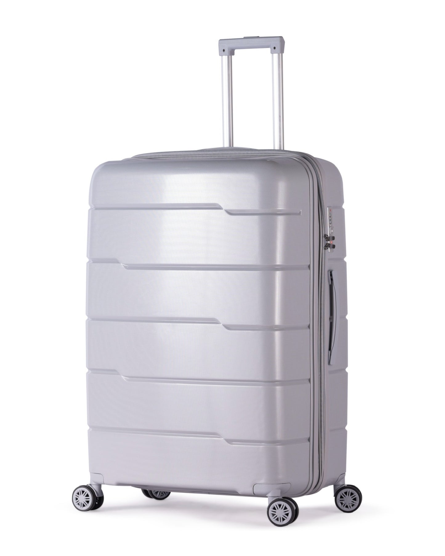 KILIMANJARO - Complete Luggage Set 3 Piece -UNBREAKABLE PP(Silver)