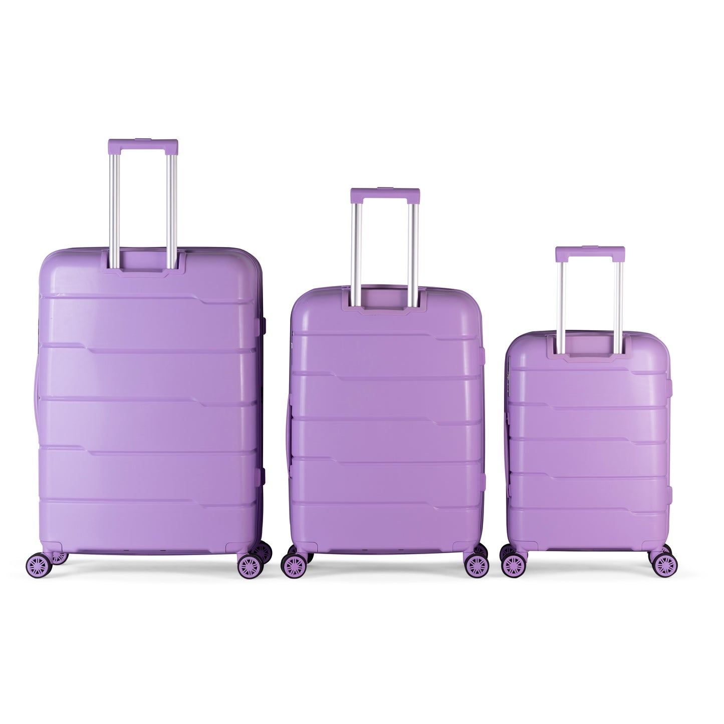 KILIMANJARO - Complete Luggage Set 3 Piece -UNBREAKABLE PP(Purple)
