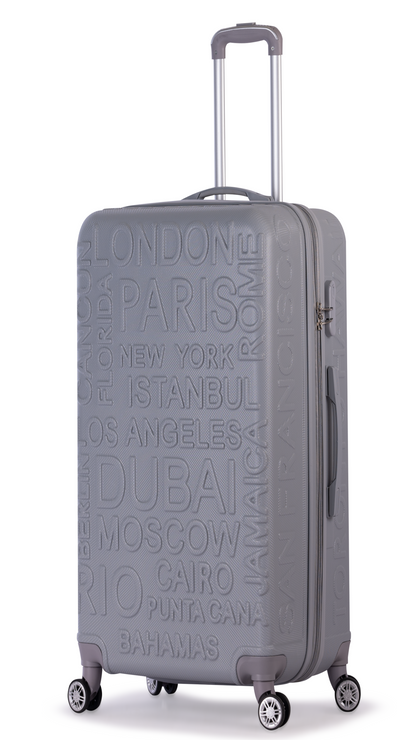 RIO -Complete Luggage Set 3 Piece -ABS(silver)