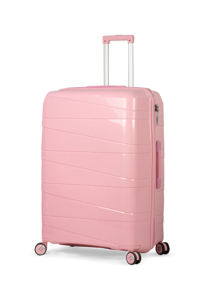 MORTIZ - Comlpete Luggage Set 3 Piece -UNBREAKABLE PP(Pink)