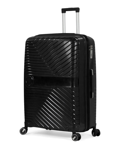 TAJ- Comlpete Luggage Set 3 Piece -UNBREAKABLE PP(Black)