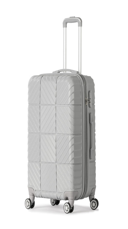 PETRA -Complete Luggage Set 4 Piece -ABS(Silver)