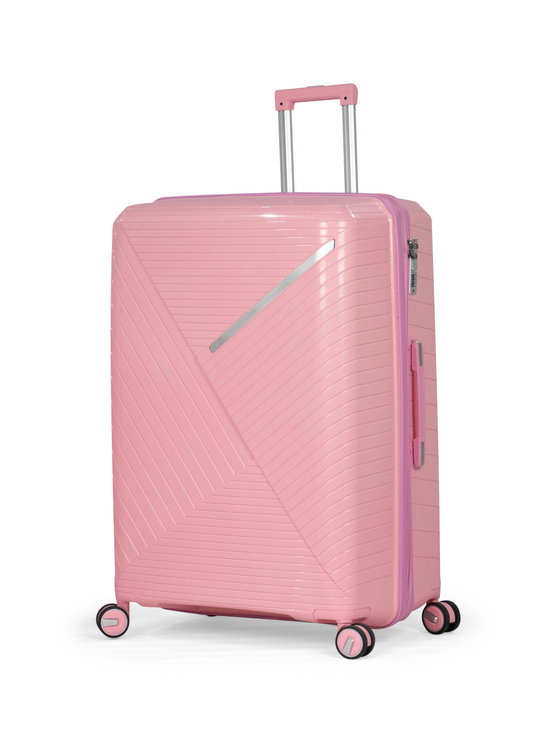 PYRAMID UNBREAKABLE  Luggage - with spinner wheels - 80 cm (Large-pink)