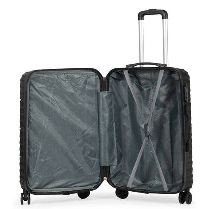 RUM -Complete Luggage Set 3 Piece -ABS (Black)