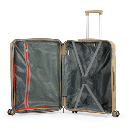 SAMARKAND - Comlpete Luggage Set 3 Piece -UNBREAKABLE PP(Beige)