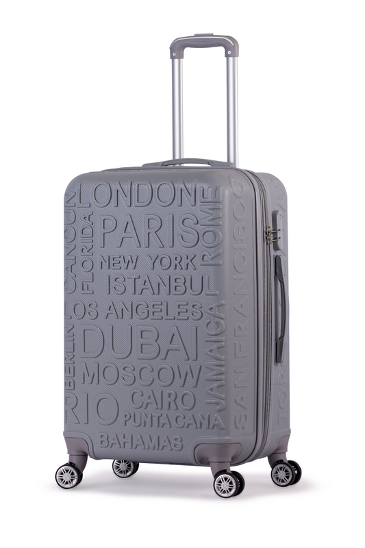 Luggage - RIO- with spinner wheels - 78 cm -SILVER( large)
