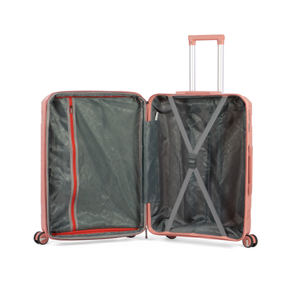 SAMARKAND - Comlpete Luggage Set 3 Piece -UNBREAKABLE PP(Rose Gold)