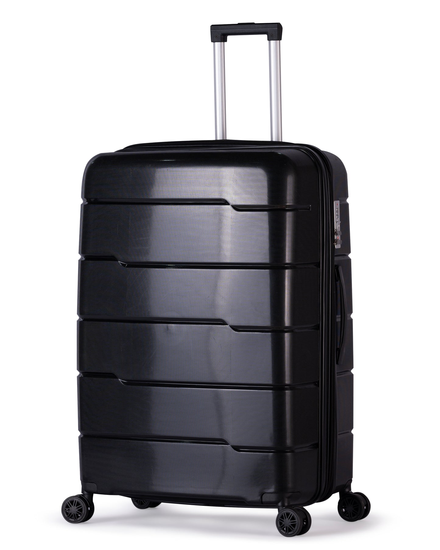 KILIMANJARO - Complete Luggage Set 3 Piece -UNBREAKABLE PP(Black)