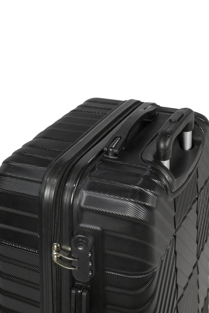 RUM -Complete Luggage Set 3 Piece -ABS (Black)