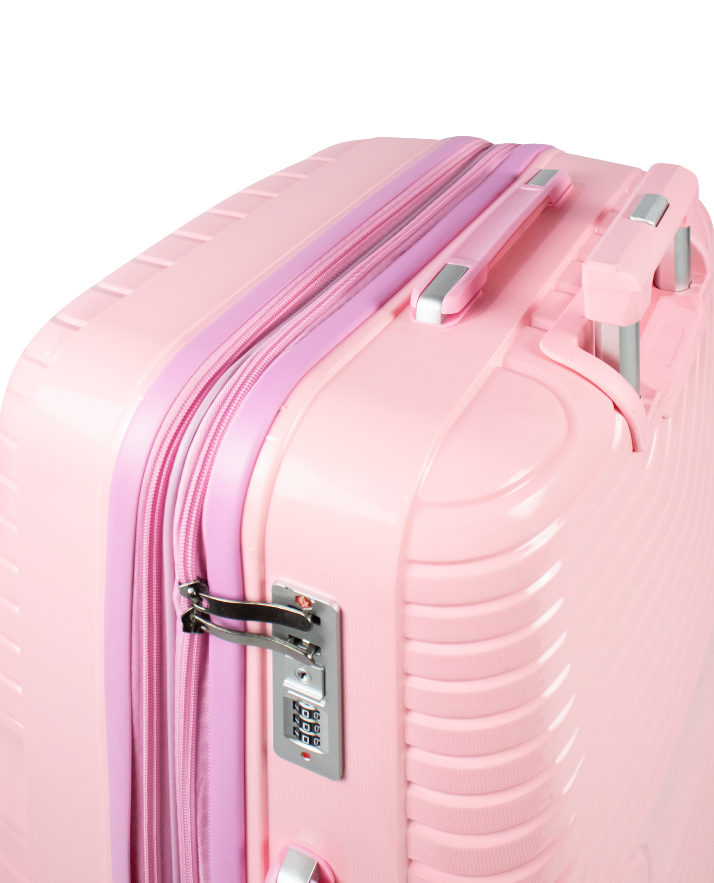 TAJ- Comlpete Luggage Set 3 Piece -UNBREAKABLE PP(Pink)