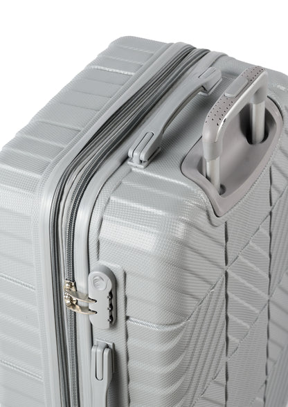 PETRA -Complete Luggage Set 4 Piece -ABS(Silver)