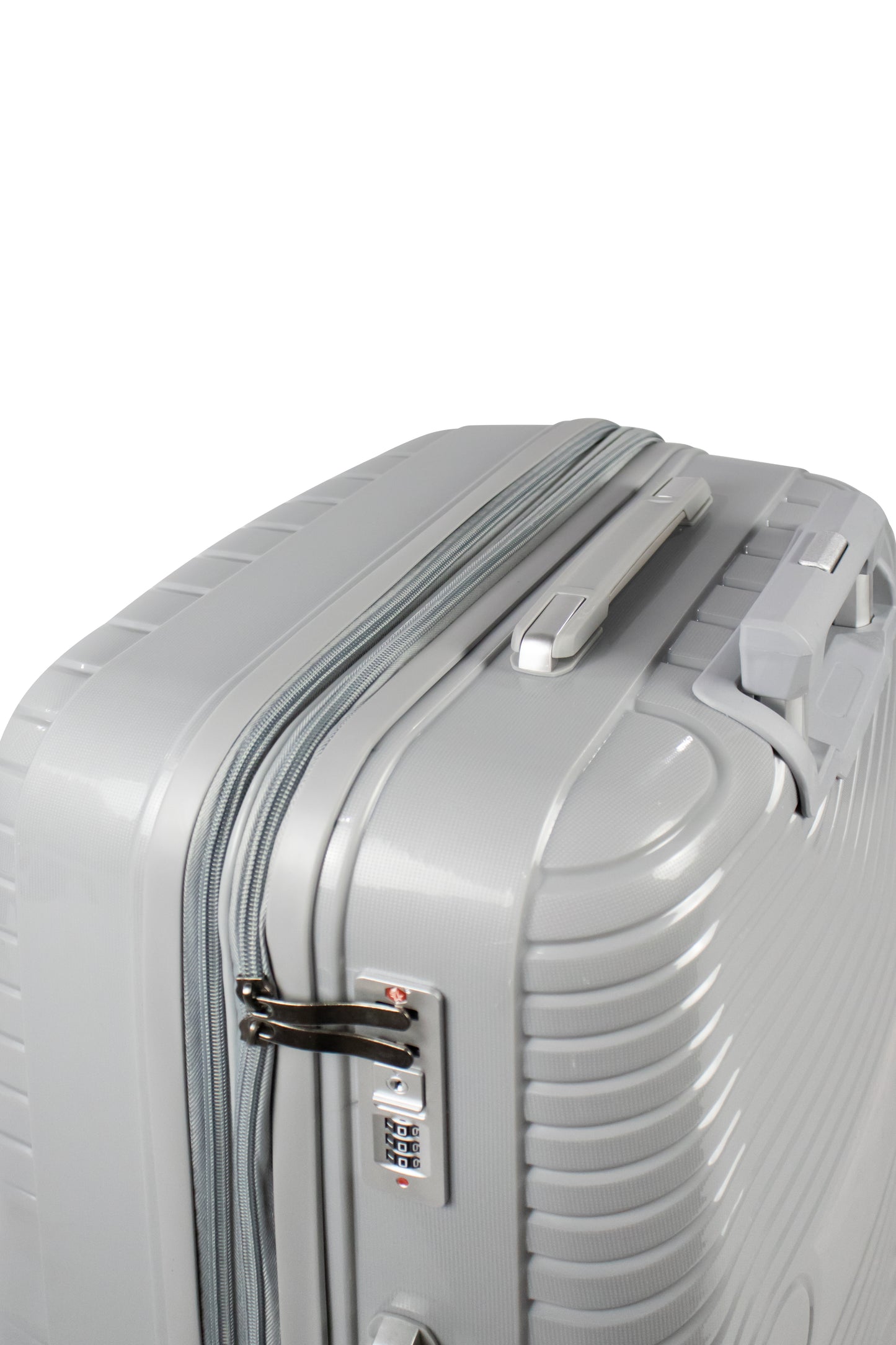 TAJ- Comlpete Luggage Set 3 Piece -UNBREAKABLE PP(Silver)