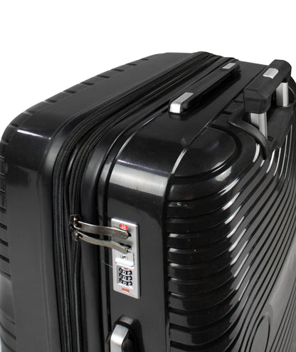 TAJ- Comlpete Luggage Set 3 Piece -UNBREAKABLE PP(Black)