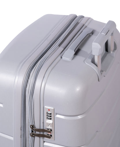 KILIMANJARO - Complete Luggage Set 3 Piece -UNBREAKABLE PP(Silver)
