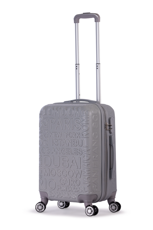 Luggage - RIO- with spinner wheels - 58 cm - SILVER( small)
