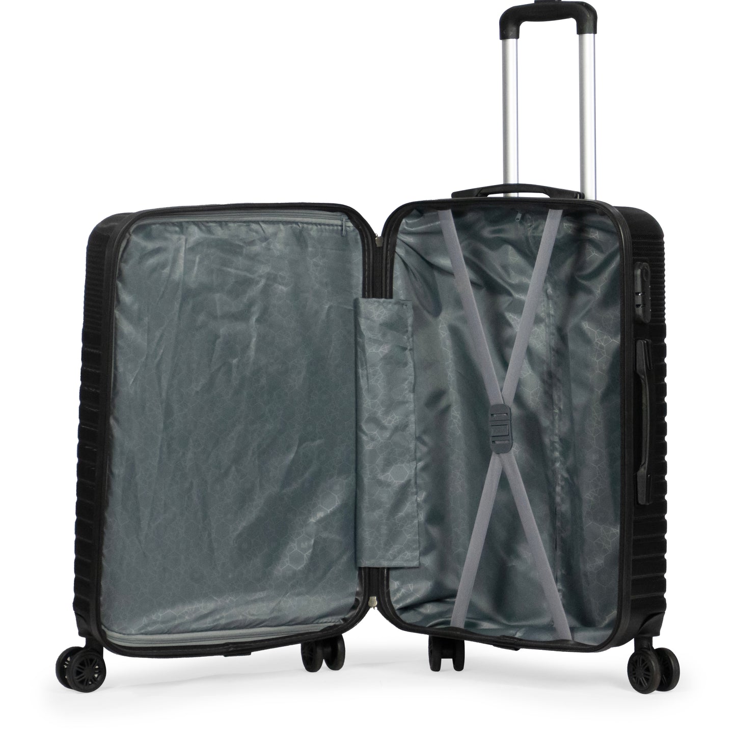 SINTRA -Complete Luggage Set 3 Piece -ABS (Black)