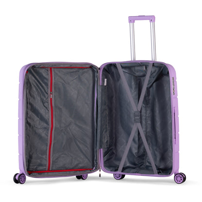 KILIMANJARO - Complete Luggage Set 3 Piece -UNBREAKABLE PP(Purple)