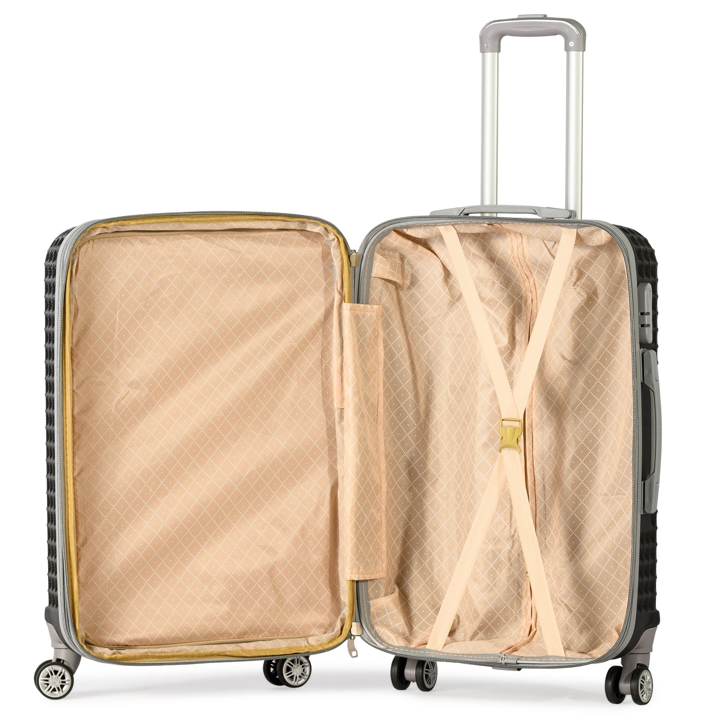 PETRONAS -Complete Luggage Set 6 Piece -ABS(Black)