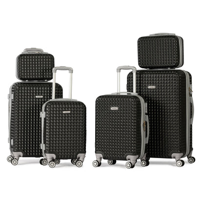 PETRONAS -Complete Luggage Set 6 Piece -ABS(Black)