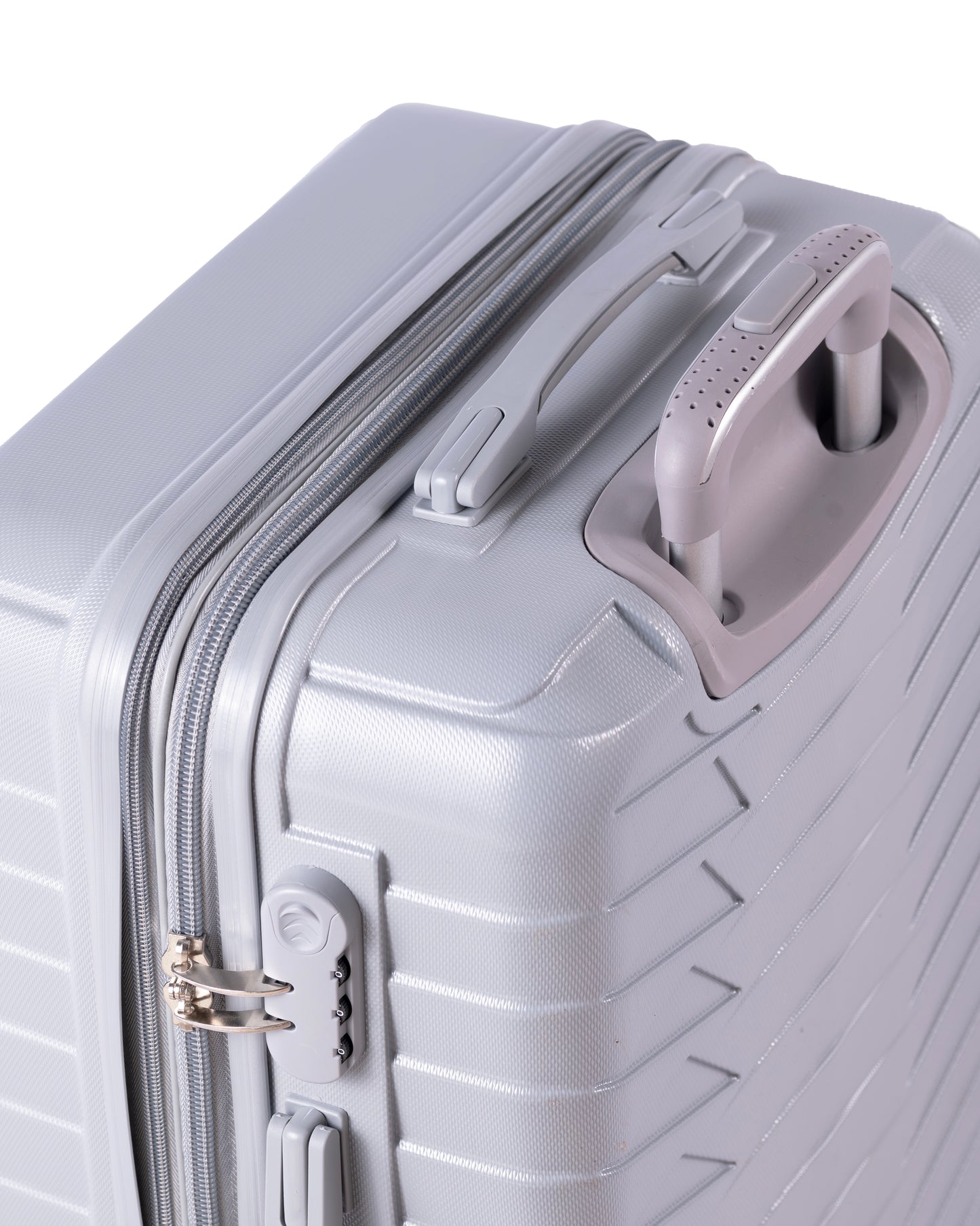 LOUVRE -Complete Luggage Set 3 Piece -ABS(Silver)