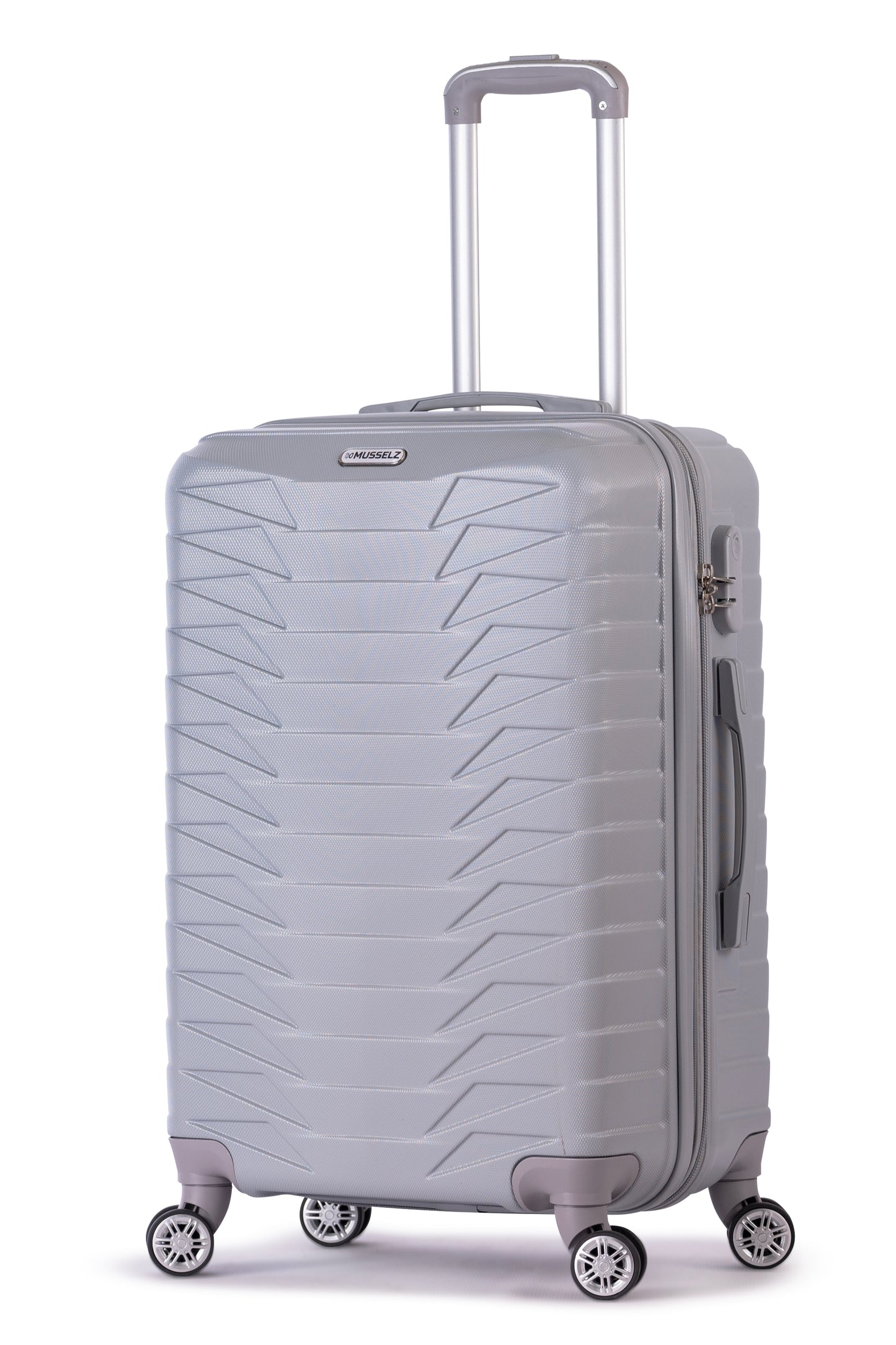 LOUVRE -Complete Luggage Set 3 Piece -ABS(Silver)