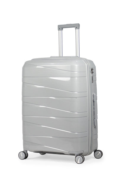 MORTIZ - Comlpete Luggage Set 3 Piece -UNBREAKABLE PP(Silver)