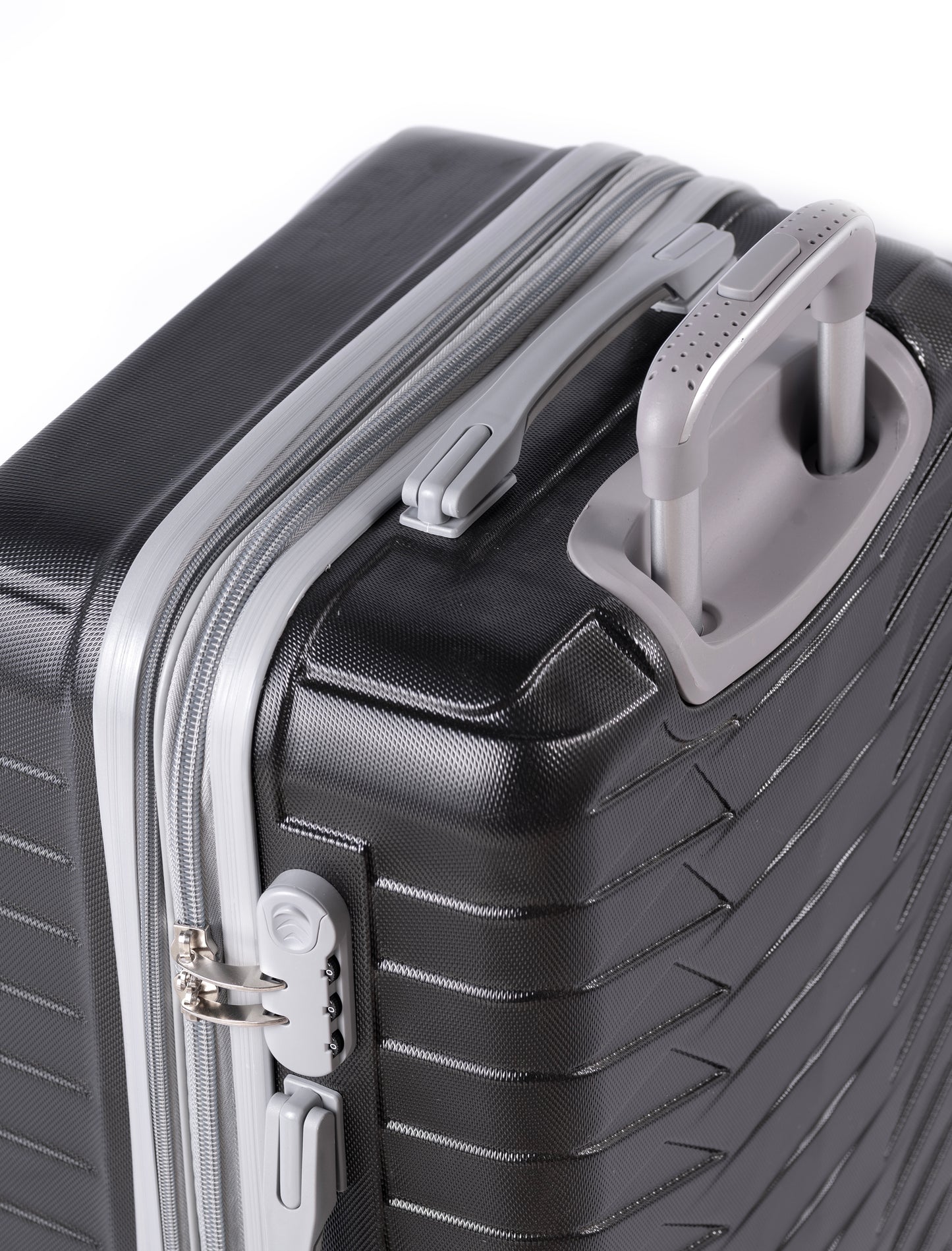 LOUVRE -Complete Luggage Set 3 Piece -ABS(Black)
