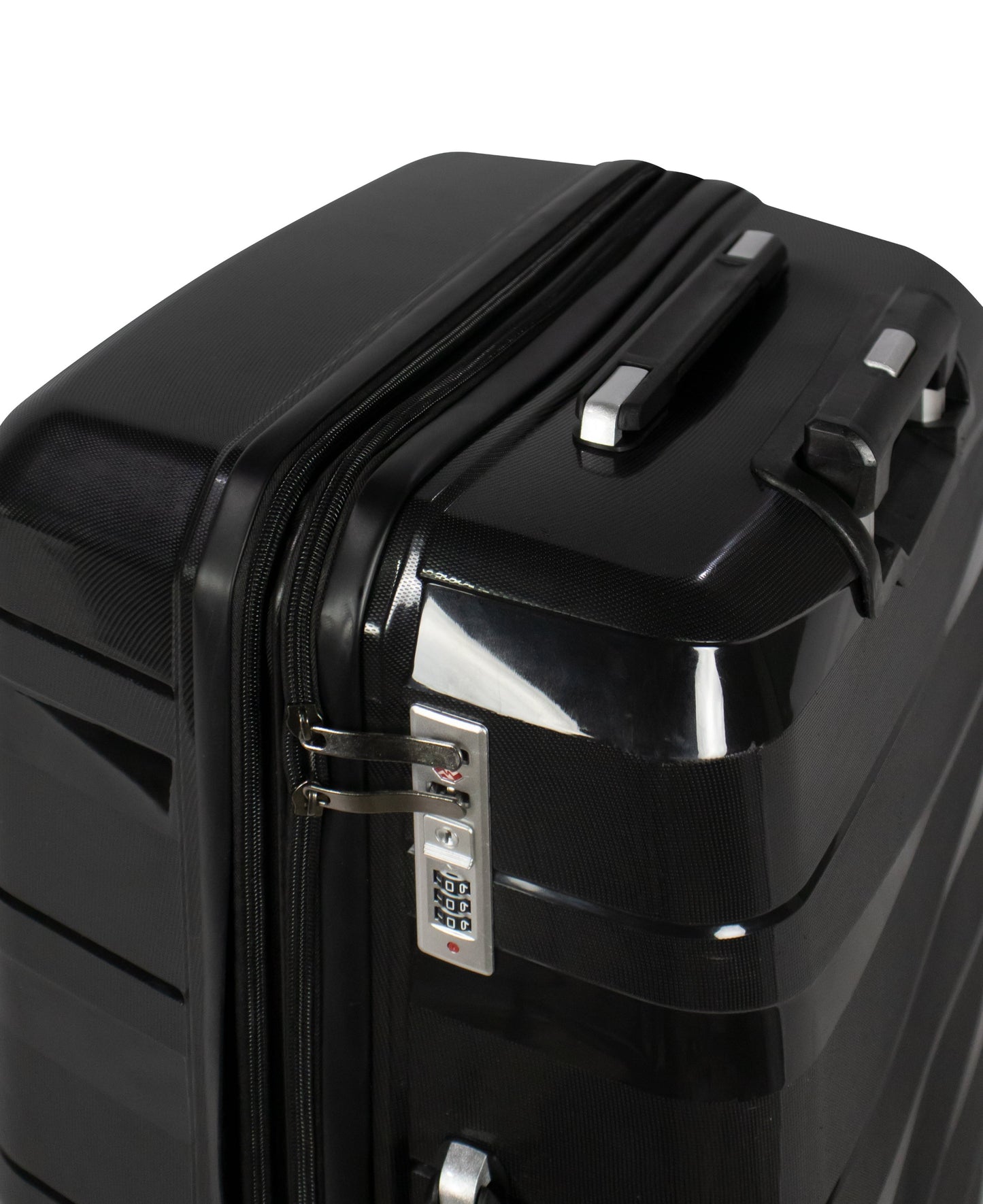 MORTIZ - Comlpete Luggage Set 3 Piece -UNBREAKABLE PP (Black)