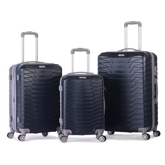 LOUVRE -Complete Luggage Set 3 Piece -ABS(Blue)