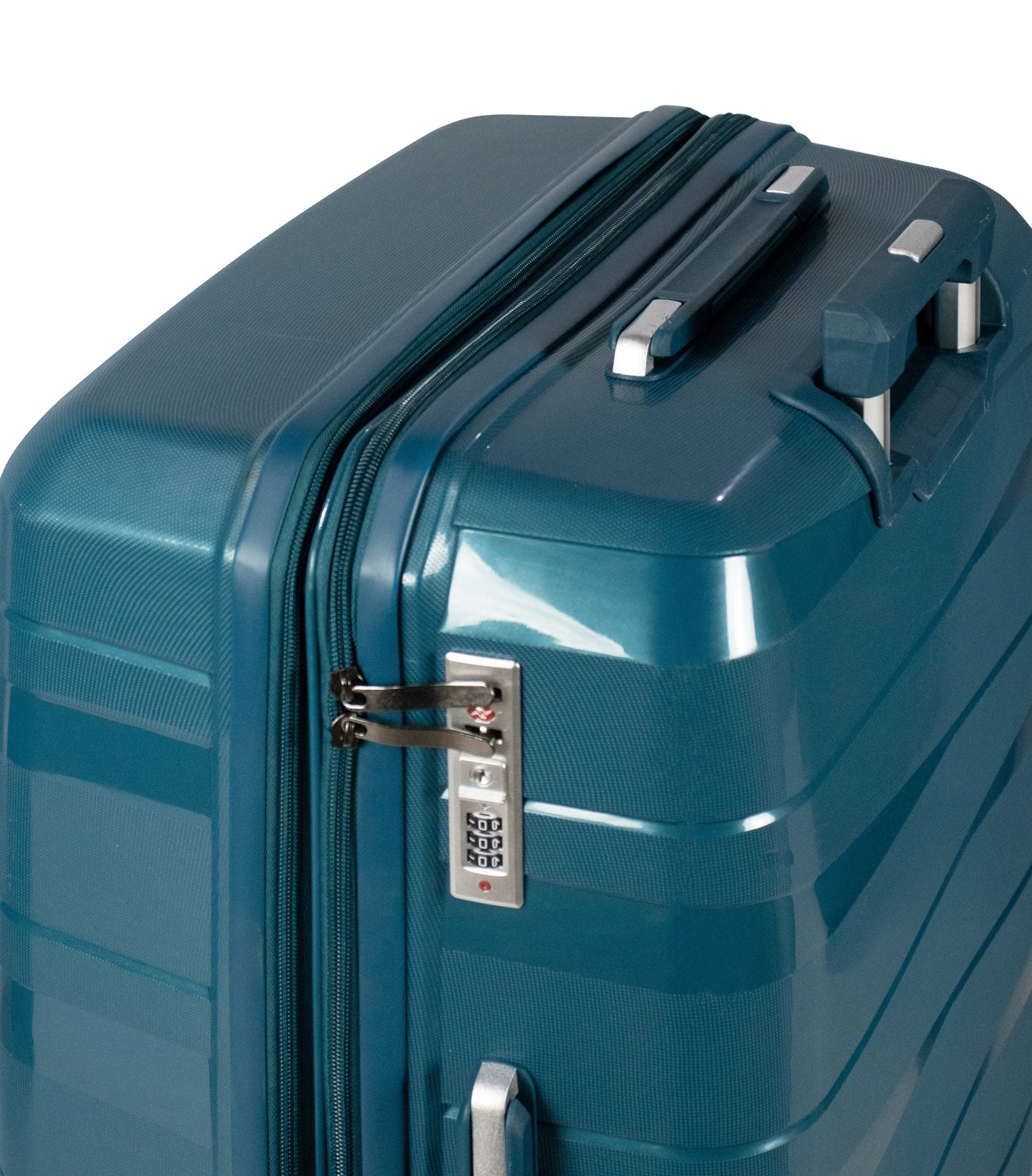 MORTIZ - Comlpete Luggage Set 3 Piece -UNBREAKABLE PP (Petroleum)