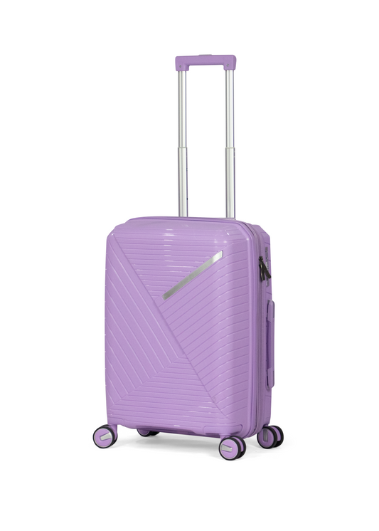 PYRAMID UNBREAKABLE Luggage - with spinner wheels - 60 cm (purple-Small)